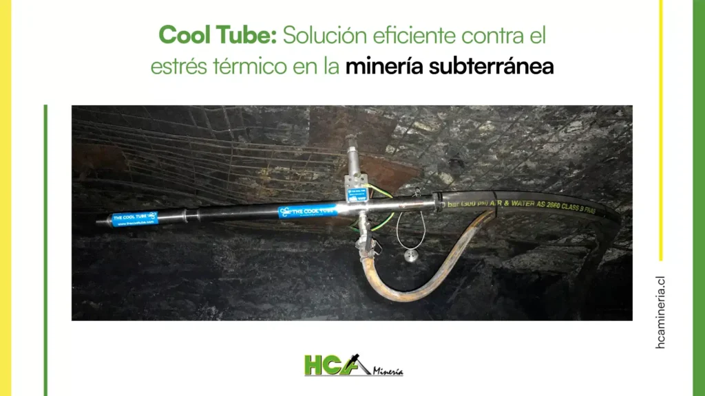 Cool Tube es un acondicionador de aire portátil impulsado por aire comprimido.